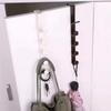 1/2/3/4PCS No Punch Door Hanging Behind Bedroom Door Hanging Strong Coat And Hat Rack Storage Rack Bathroom Clothes Hanger