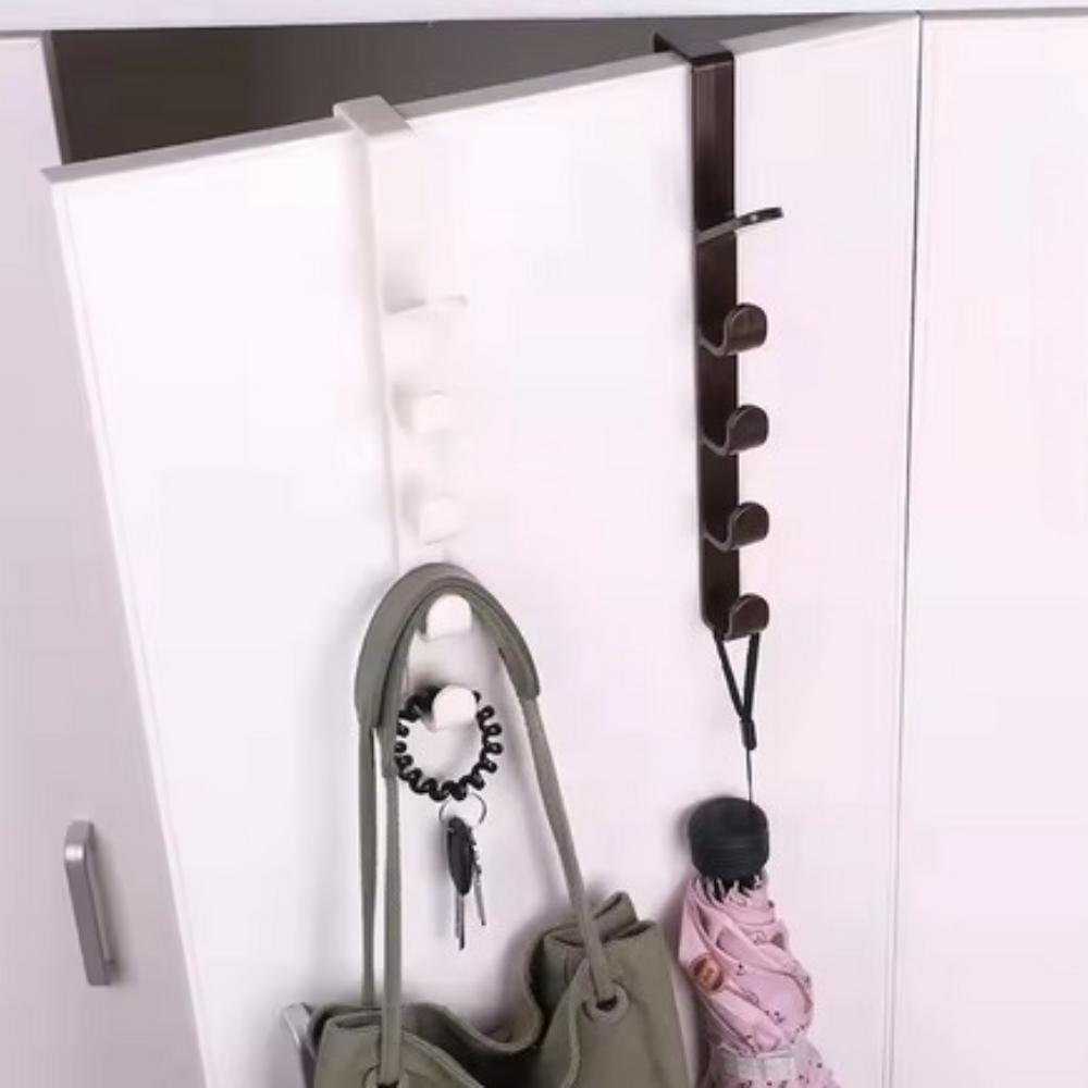 1/2/3/4PCS No Punch Door Hanging Behind Bedroom Door Hanging Strong Coat And Hat Rack Storage Rack Bathroom Clothes Hanger