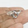 White Topaz Ring, Natural Gemstone Ring, 925 Sterling Silver Ring, Teardrop Topaz Ring, Designer Ring, Gift for Sister, Handmade Ring