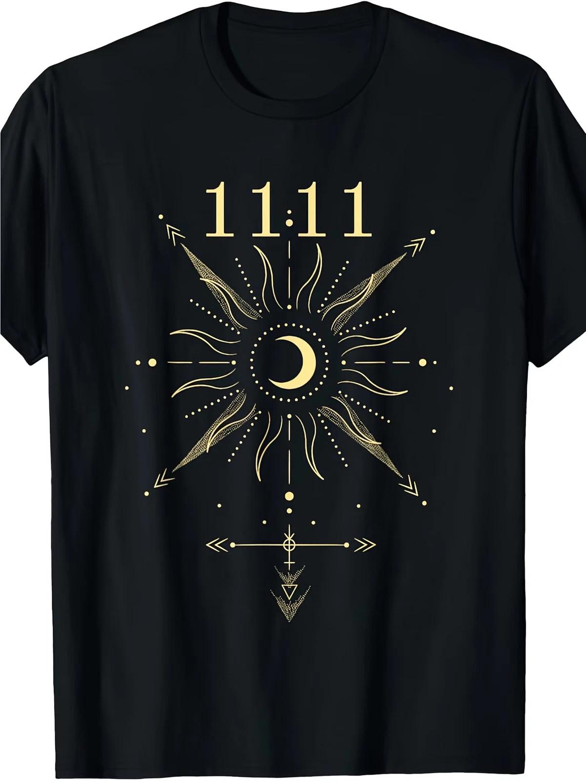 Angel Number 1111 Numerology Spiritual T-Shirt - 100% Limited Edition Retro Grap XXXL