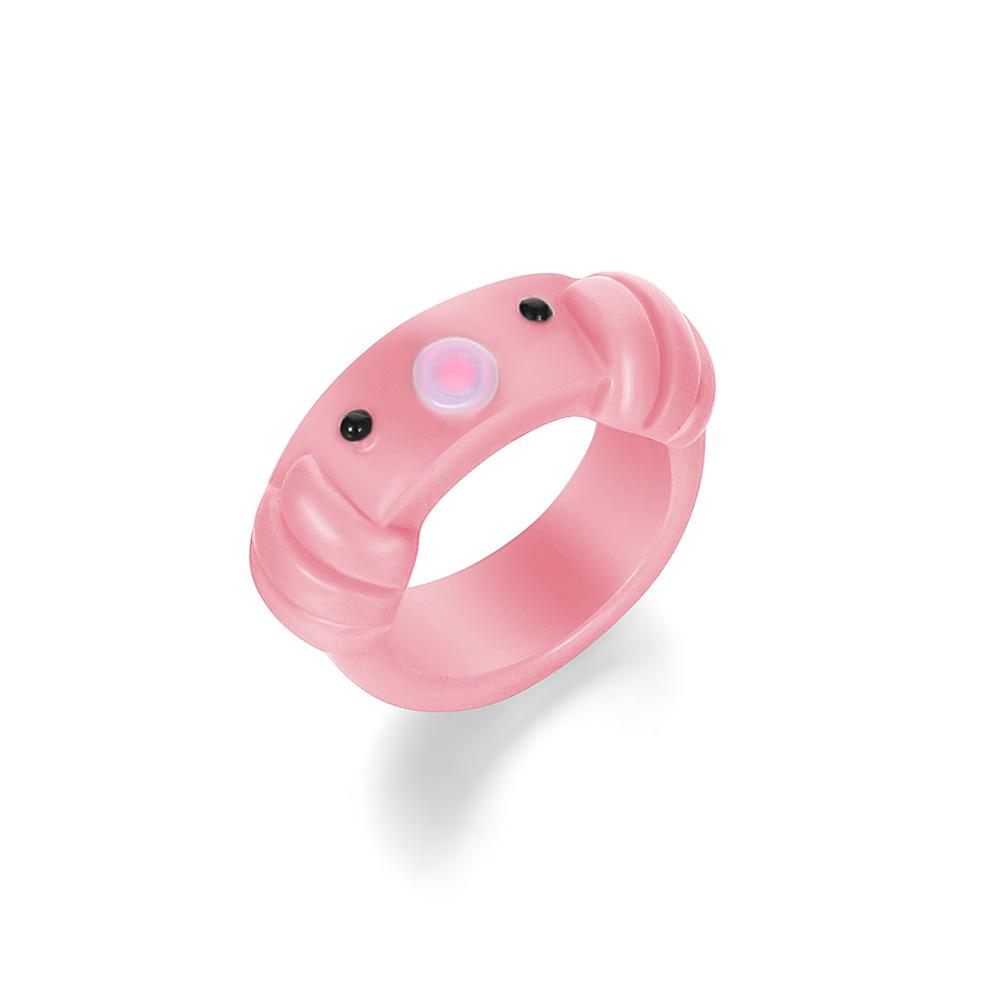 Anello in Resina a Forma di Rana Cartone Animato Bizzarro: Stile Carino e alla Moda per l'Indice o il Dito dell'Articolazione