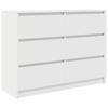 VidaXL White Buffet 100x35x76 Cm Engineered Wood, Storage Cabinet, Entryway Furniture, Accent Furniture, Furniture of 3328498