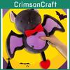 Cute Bat Plush Toy With Pp Cotton Fill For Halloween Gift And Comfort Pillow