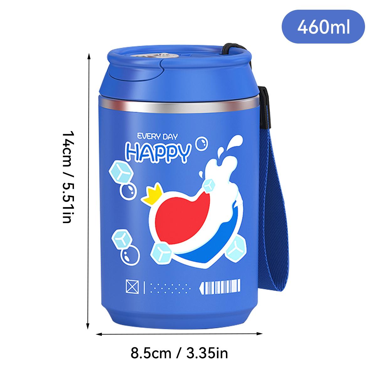 

WORTHBUY 304 Stainless Steel Double Wall Water Cup Leak-proof Insulated Coffee Mug Portable Water Bottle Tumbler For Student Kid 401-500ml синий