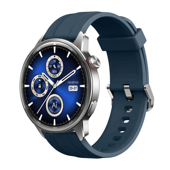 Realme Watch S2 Smartwatch AMOLED 1.43" Argento Acciaio IP68 Cardiofrequenzimetro