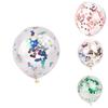 Globo de Confeti Vibrante de 12" Látex Helio Perfecto Para Cumpleaños Bodas Fiestas Memorables