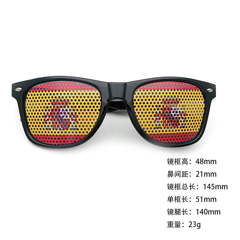 World Cup sunglasses football flag pinhole sticker 2140 printed logo independence day printed rice nail sunglasses