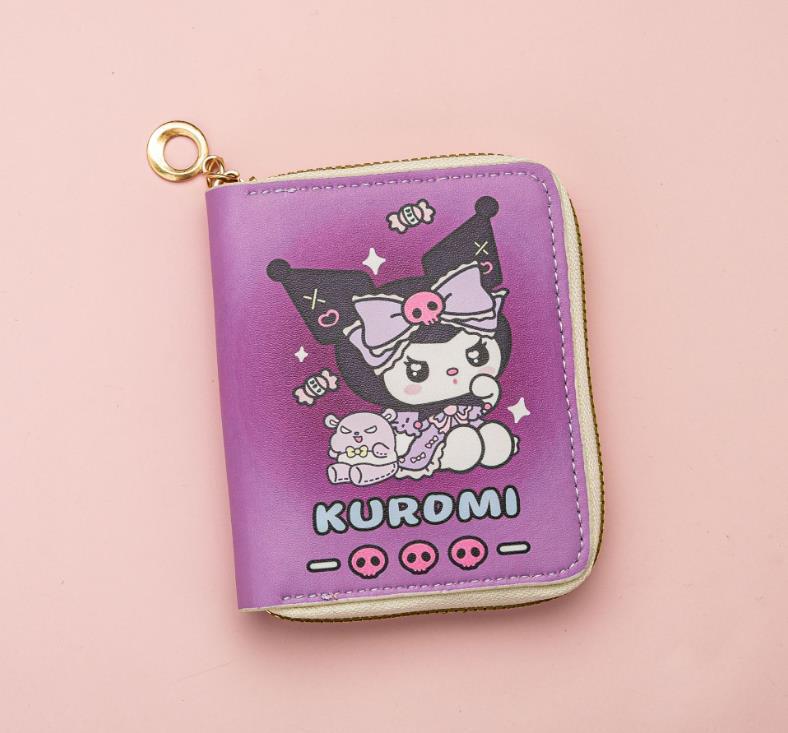 New Cartoon Anime Cute Zipper Wallet - Women's Coin Purse & Card Holder