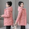 2026 Hot-Selling Women's Korean Style Slim Fit Mid-Length Winter Cotton Padded Jacket - Warm & Versatile Outerwear