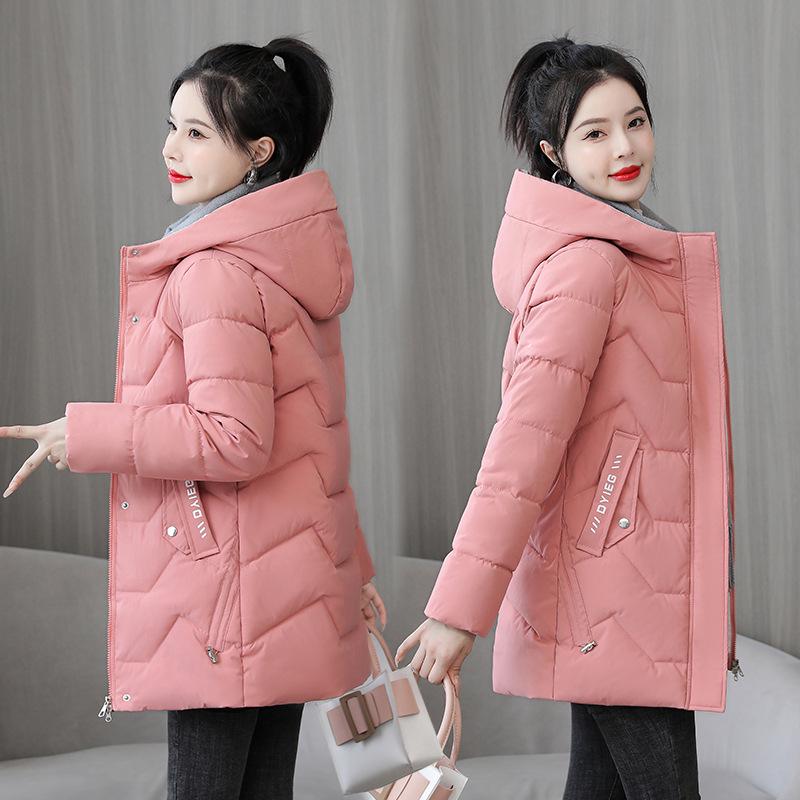 2026 Hot-Selling Women's Korean Style Slim Fit Mid-Length Winter Cotton Padded Jacket - Warm & Versatile Outerwear