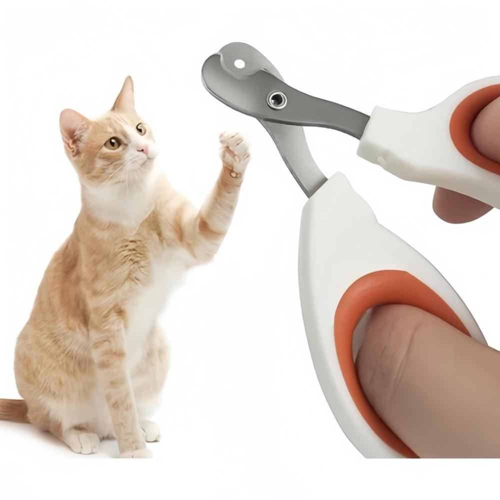Cat Dedicated Stainless Steel Nail Clipper with Round Hole Pet Nail Clippers Toe Claw Trimmer for Small Dog Grooming Supplies