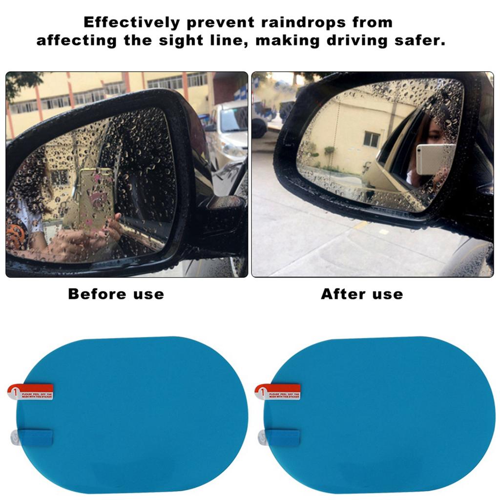 100x150mm Car Rearview Mirror Rainproof Sticker Anti Fog  Ive Film Rain