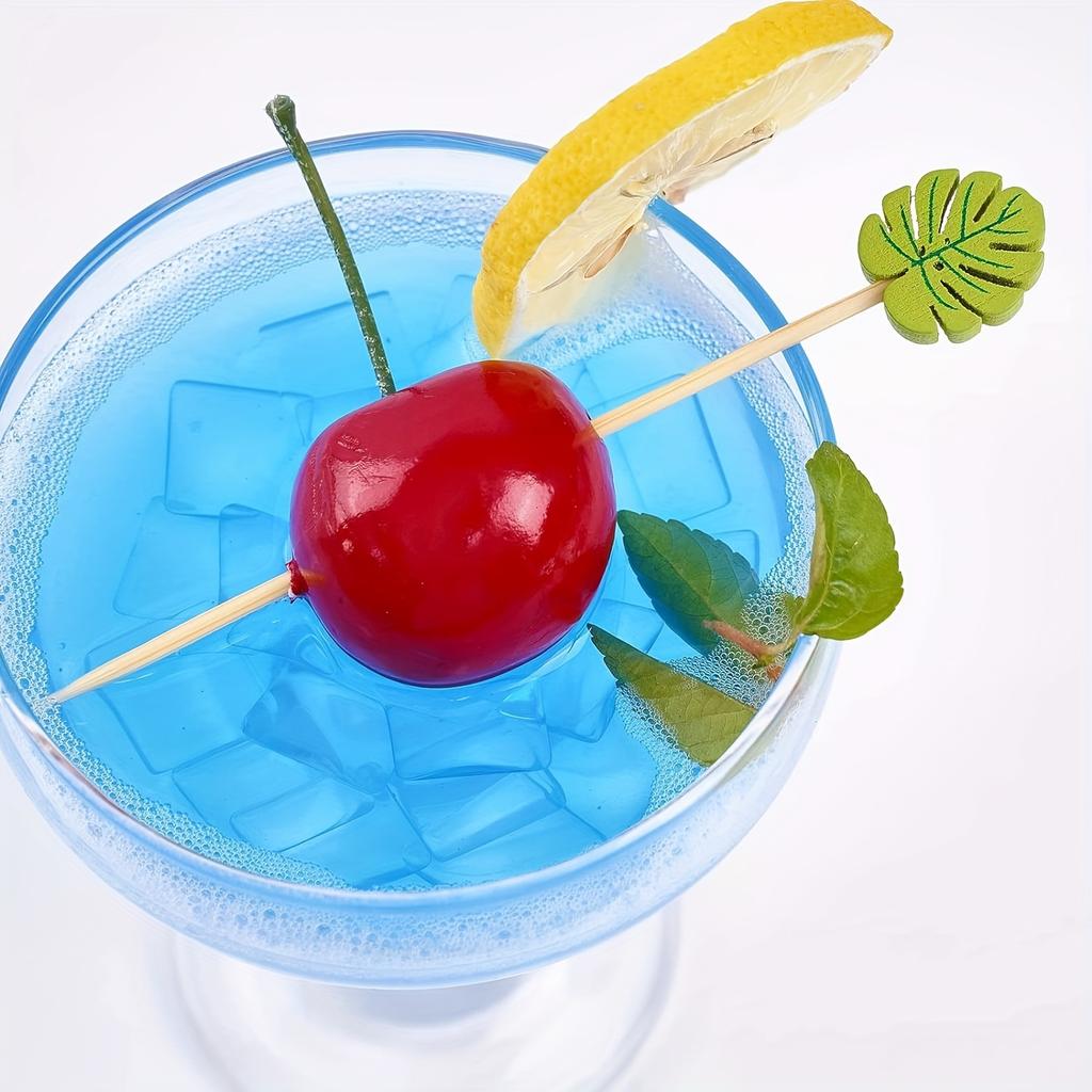 100 pcs Disposable Fruit Pick Bamboo Pick Flower Pick Fruit Fork Sushi Pick Snack Pick