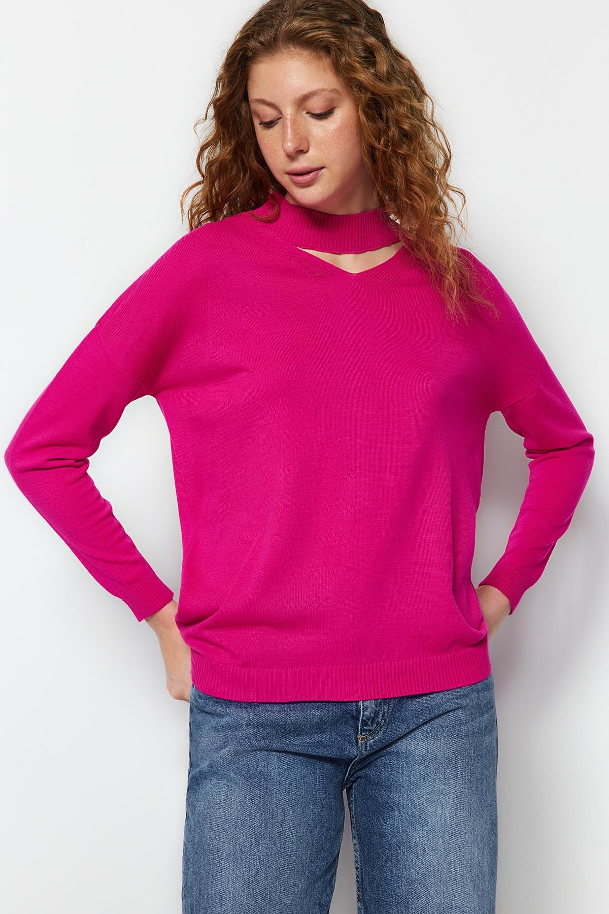 

Трикотажный свитер цвета фуксии TWOAW20KZ0220..