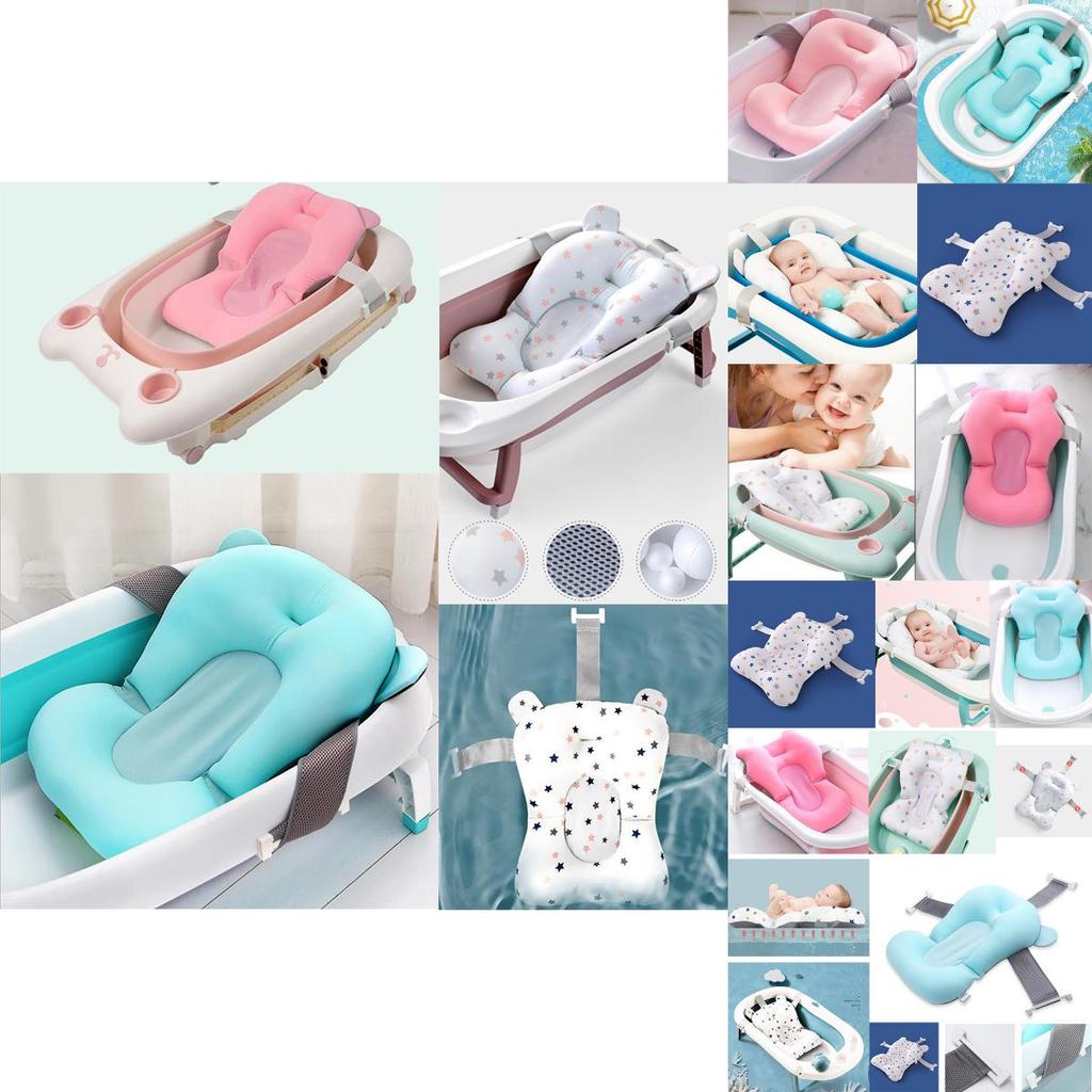 Premium Baby Bath Support Mat For Newborns With Comfortable Anti-slip Cushioning