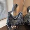 Denim Bag Women's New Trendy Fashion Tote Bag Shoulder Bag Large Capacity Messenger Bag