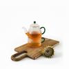 KETTLE JUG WITH INFUSER 0.5L WITH CUP 250ml GLASS TEA SET