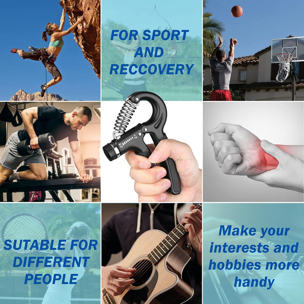 Multi-level Grip Trainer izable Fit Resistance 10-60 Kg Forearm Trainer Ideal for Athletes Musicians