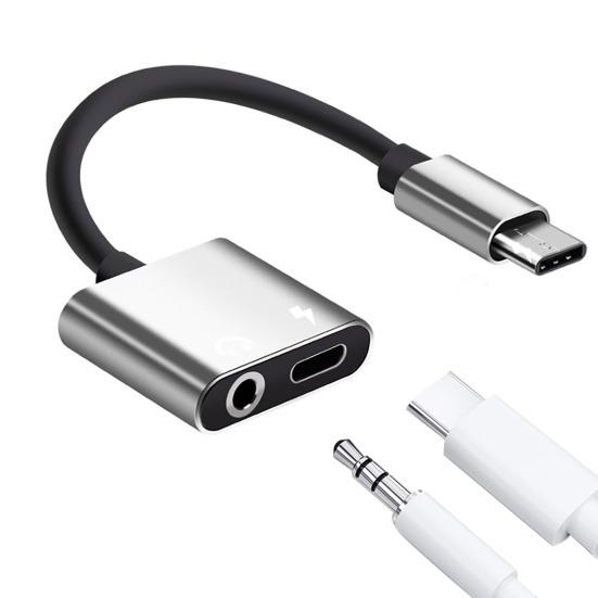 Type-C 3.5mm Audio Adapter Fast Convenient Noise-Free Music Listening Charging High-Performance Audio Converter