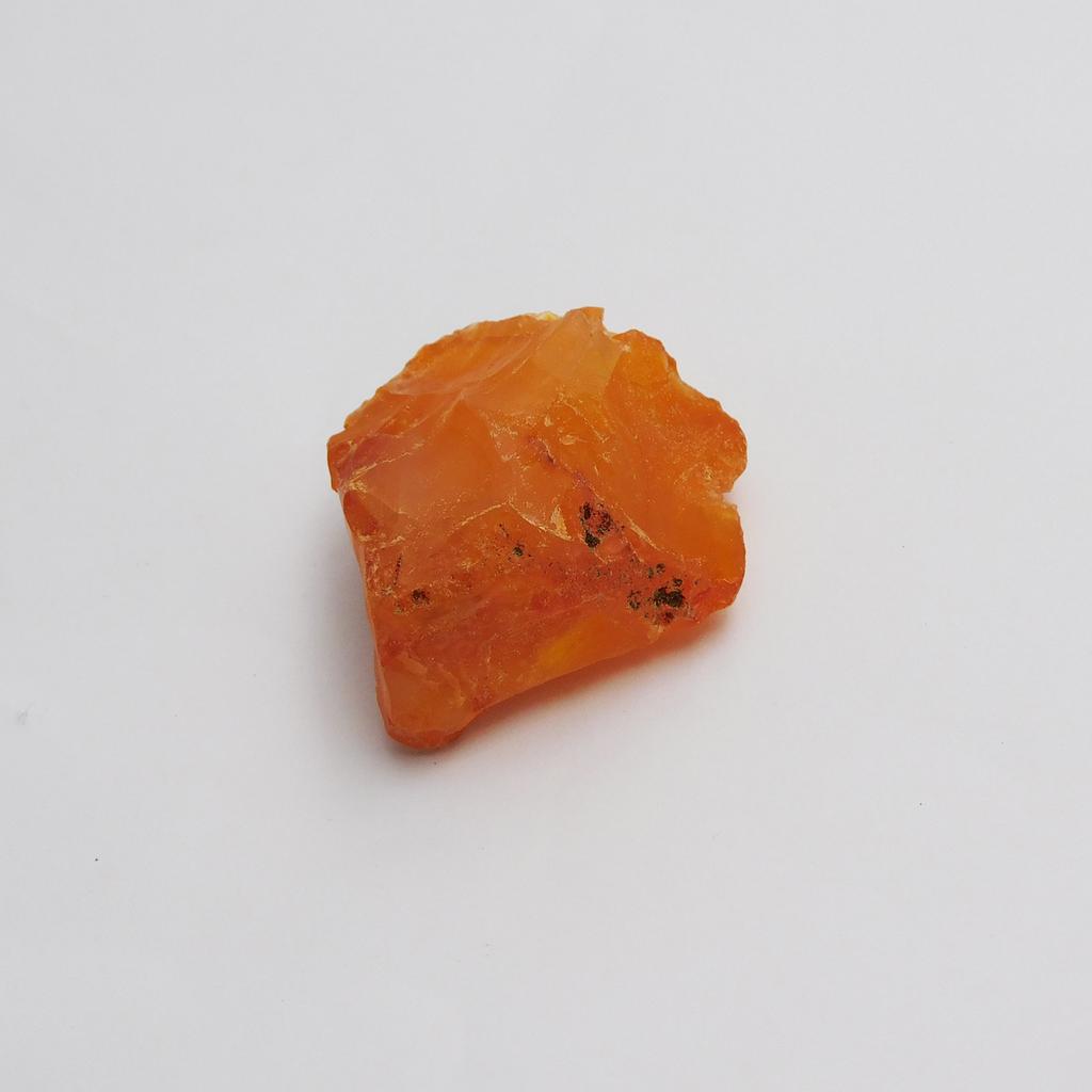 Huge Size 46 Ct NATURAL Sapphire ROUGH Uncut CERTIFIED Orange Loose Gemstone