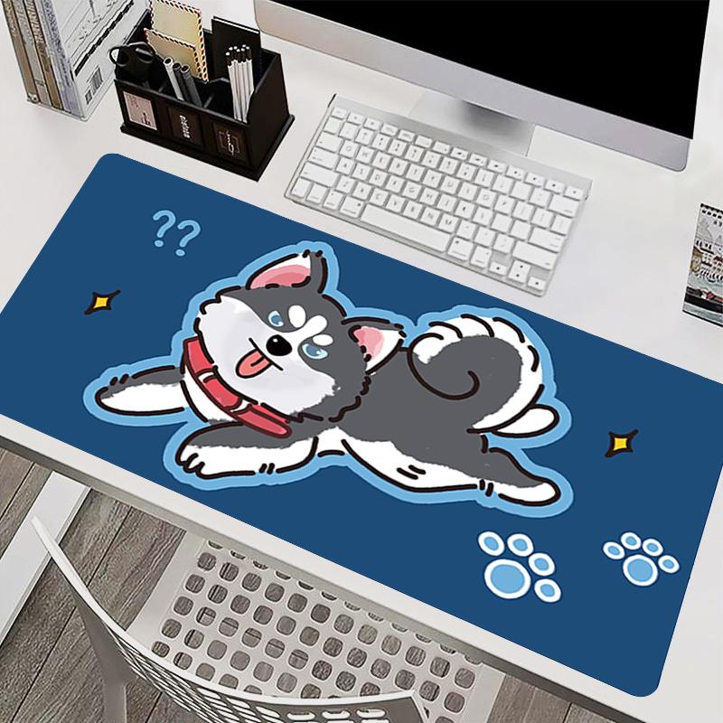 Cute Cat Mouse Pad Cartoon Puppy Office Desk Mat Gamer Computer Mousepad Gaming Accessories Kawaii Keyboard Pad Large Mausepad