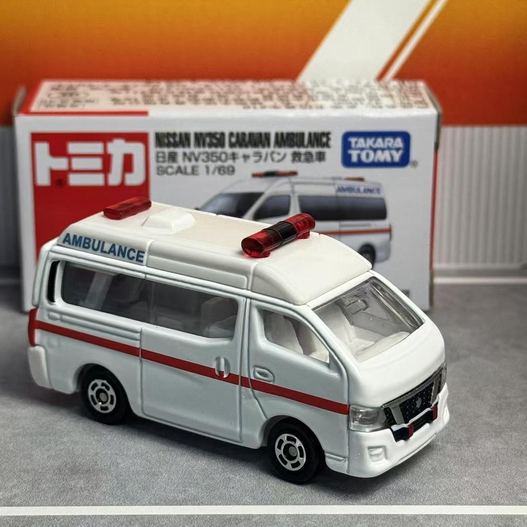Takara Tomy Tomica No.18 Nissan Nv350 Caravan Ambulance Alloy car Diecast Model Replica Series Children Gifts Boy Toys