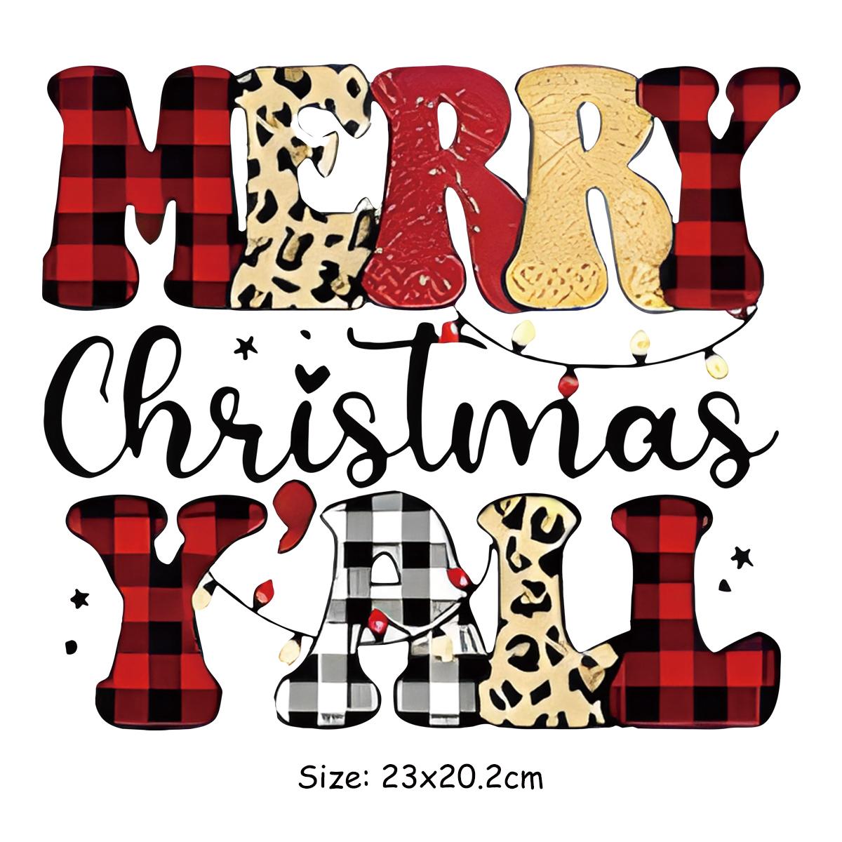 

Веселые рождественские нашивки Легко печатные наклейки Футболки Parches Ropa Термопресс Аппликация Толстовки Diy Одежда Наклейки Нашивки