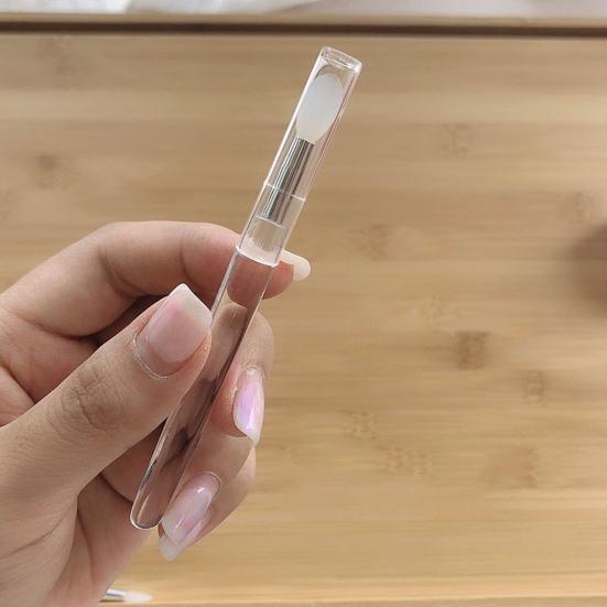 Yousheng Eyeshadow Brush Multifunctional with Lid Lightweight Silicone Lip Cosmetic Brush for Women