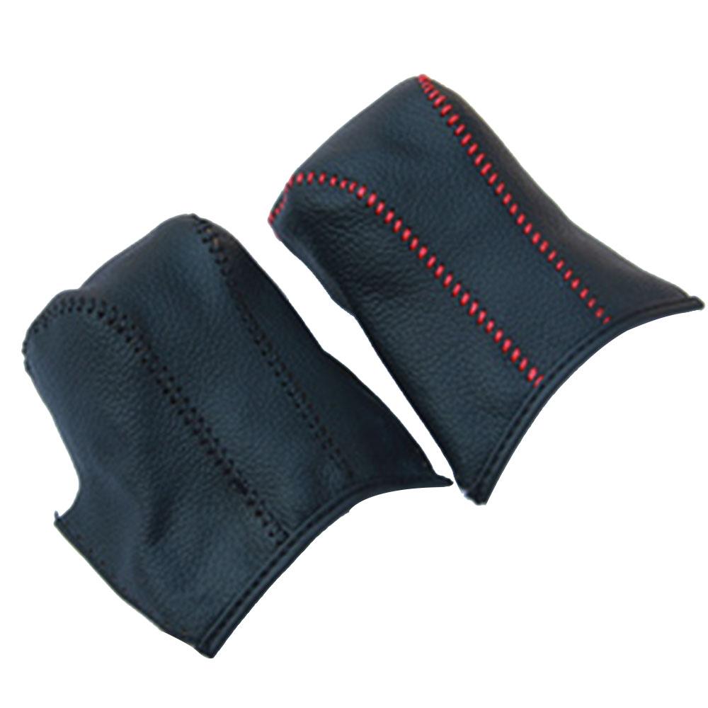 Leather AT Car Gear Shift Knob Cover Gear Collars for Honda Accord 8 9 9.5 8th 9th 9.5th 2007 - 2018 Protector Accessories
