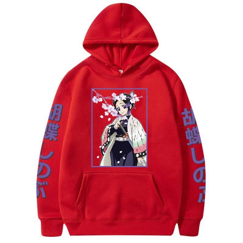 Butterfly Shinobu Fleece Large Size Couple Hoodie Hooded Sweater