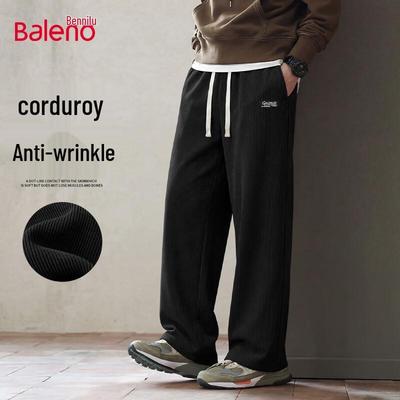 Baleno Men's Wide-Leg Casual Trousers