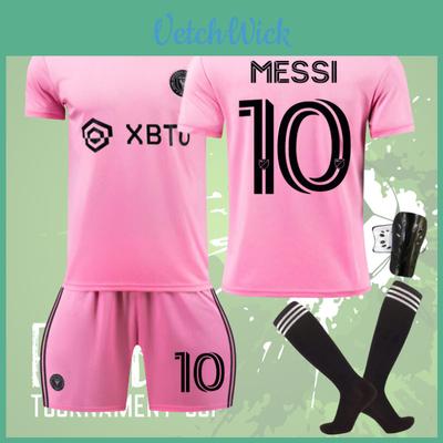 2324 Miami International Messi 10 Home Soccer Jersey Ultra-fine Fiber Material