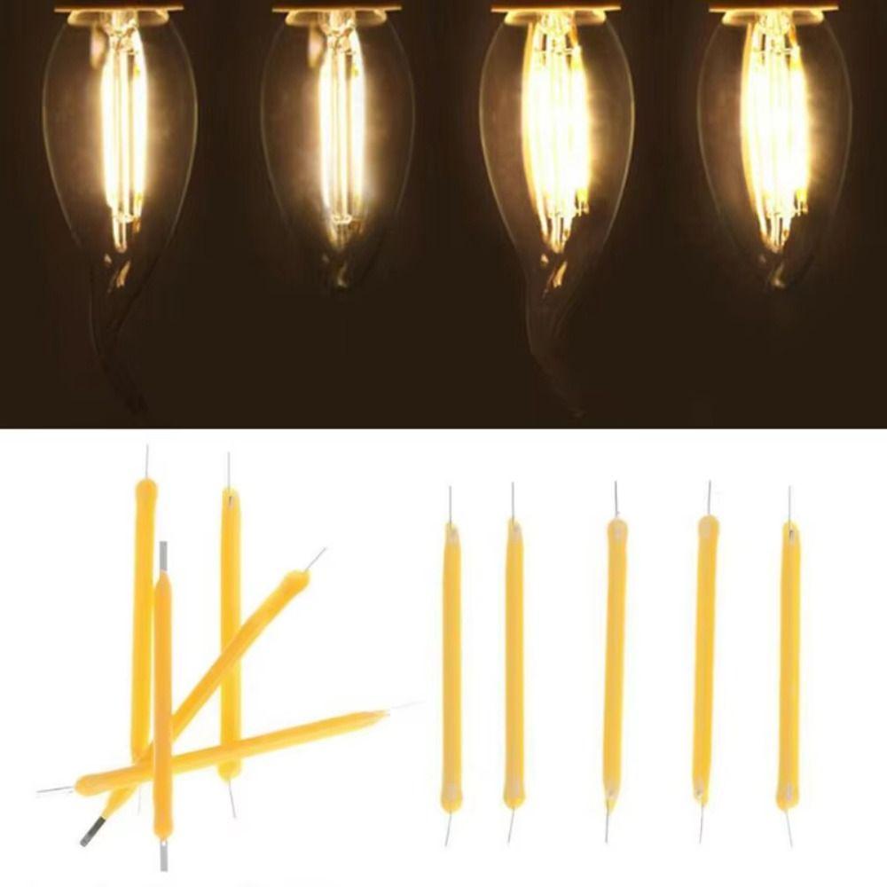 30Pcs Incandescent Light Accessories Bulb Lamp Parts DC3V LED Beads Durable COB LED Filament
