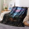 Dark Eagles  Print Flannel Blanket, High quality Comfortable for All Seasons, Home Decor, Warmth and Comfort