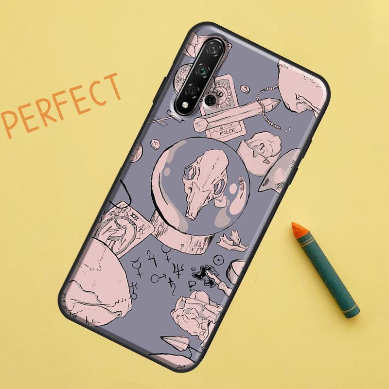Pastel Goth Witchy Case For Huawei P30 Pro P20 P40 Lite Nova 8i 7i 3i 11i 5T 9 10 SE Y60 Y61 Y70 Y90 P Smart Z