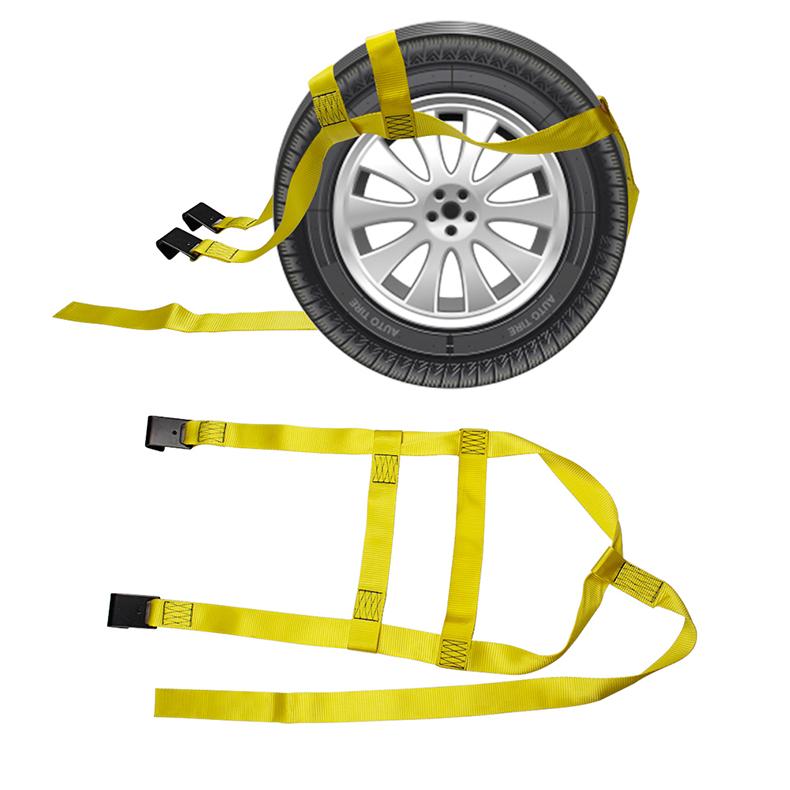 1pcTire handling fixing belt fastener rescue vehicle obstacle removal vehicle accessories trailer vehicle binder binding belt