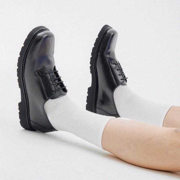 BSC T od Clash A375 Well-Done Square Toe Derby Black-BA375BL