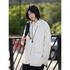 2024 Letter Long Sleeve Shirt Japanese Hong Kong Style Ins Loose Shirt Boys Summer Trendy Versatile Casual Coat