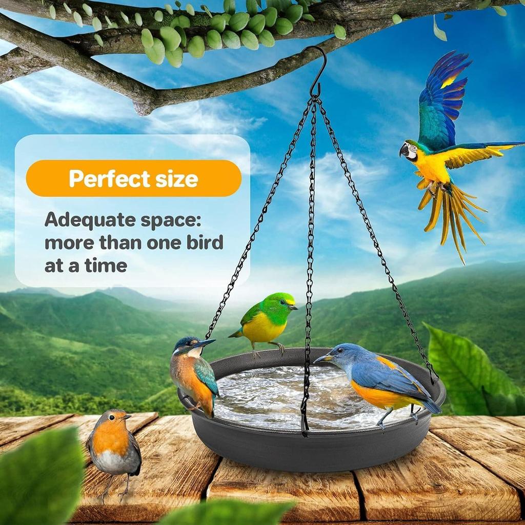 1PC Hanging bird bath tray/bird feeder, garden bird bath tray/wildlife feeder suitable for outdoor garden/terrace decoration