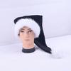 Hand-Sewn LED Plush Christmas Hat with Strap - Holiday Decoration for Adults & Children