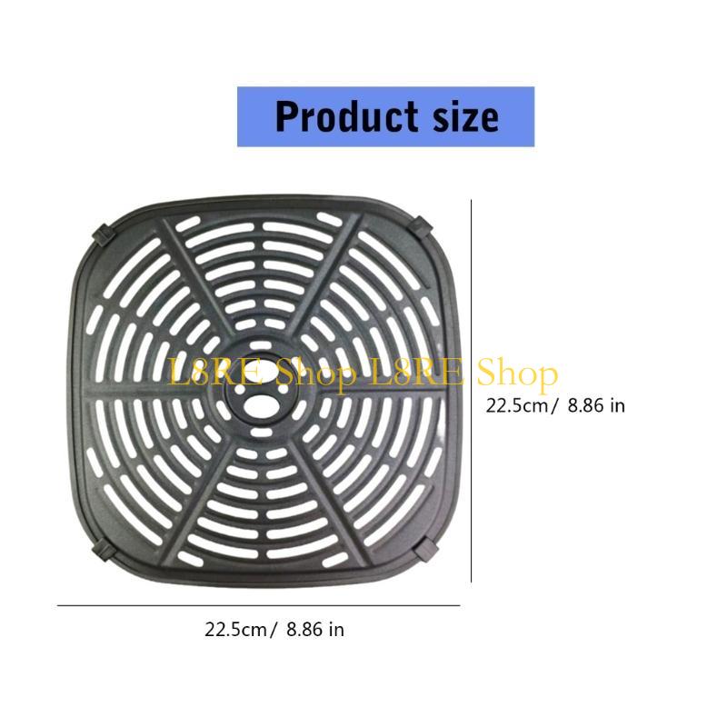 L8RE Metall-Heißluftfritteusen-Platteneinsätze 6QT Metall-Heißluftfritteusen-Pad Kohlenstoffstahl-Heißluftfritteusen-Zubehör Geeignet zum Backen und Kochen