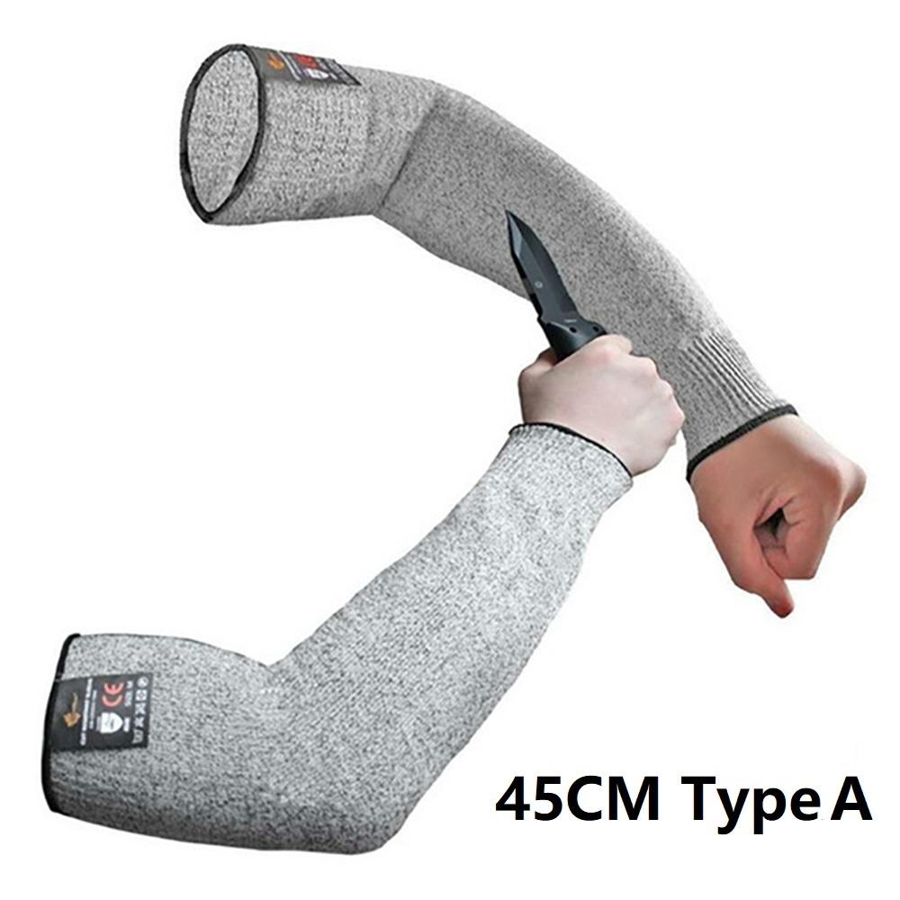 Safety Arm Sleeve Work Arm Wrist Protective Gloves Anti Cut Guard Bracers Arm Protection Level 5 HPPE Cut Resistant Work Gloves