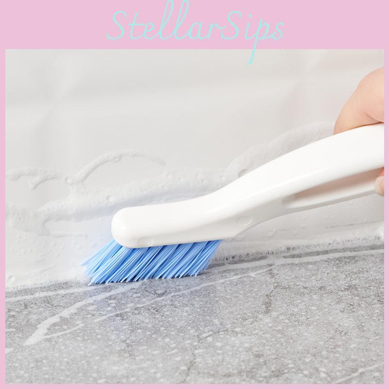 Plastic Dual Head Grout Brush For Tile And Floor Cleaning In Bathrooms And Kitchens