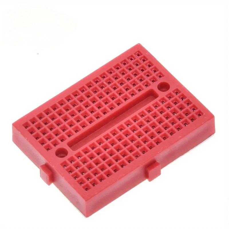 SYB-170 Mini Solderless Prototype Breadboard 170 Tie-points Mini Board 35x47mm Black Red Yellow Blue Green for Small DIY Kits
