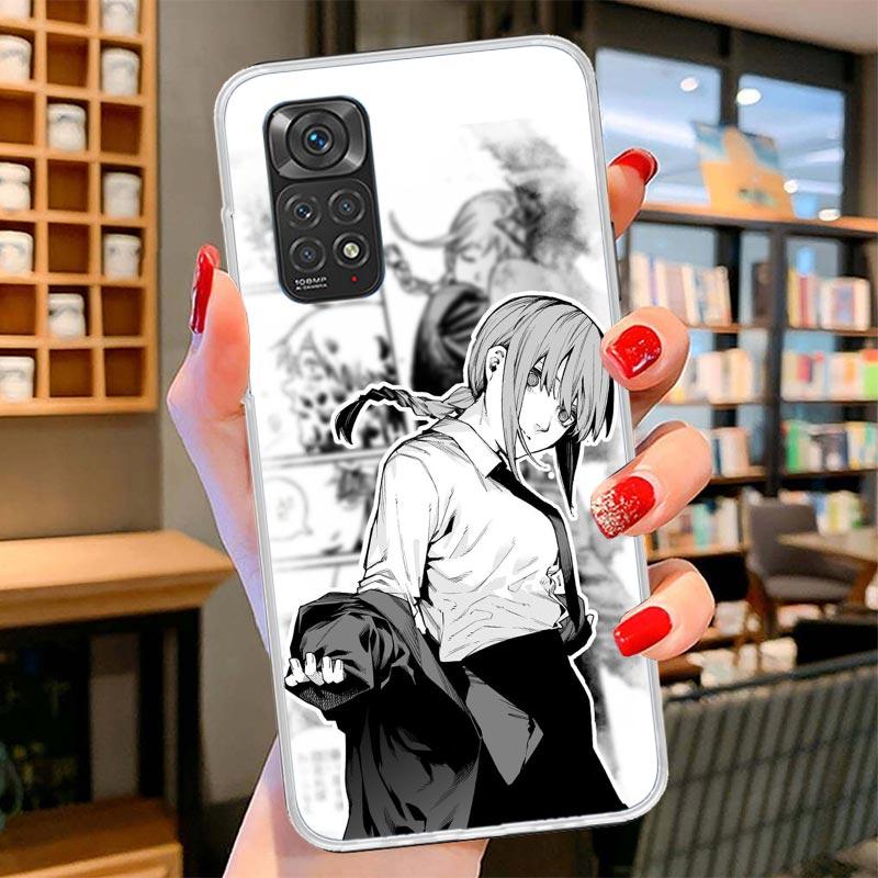 Kettensäge Makima Power Cover Handyhülle Für Xiaomi Redmi Note 15 14 13 12 11 10 Pro Plus 14S 12S 11S 11T 11E 10S Weiche Hüllen Schale