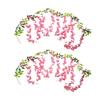 2 Artificial Wisteria Flower Vines for Elegant Home and For Wedding Decor Long Lasting Silk Material for All Occasions
