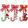 Colorful Cane Candy Ornaments Gifts Holiday Decor Christmas Ornaments Versatile Hanging Options Whimsical Designs 7.5*12cm Size