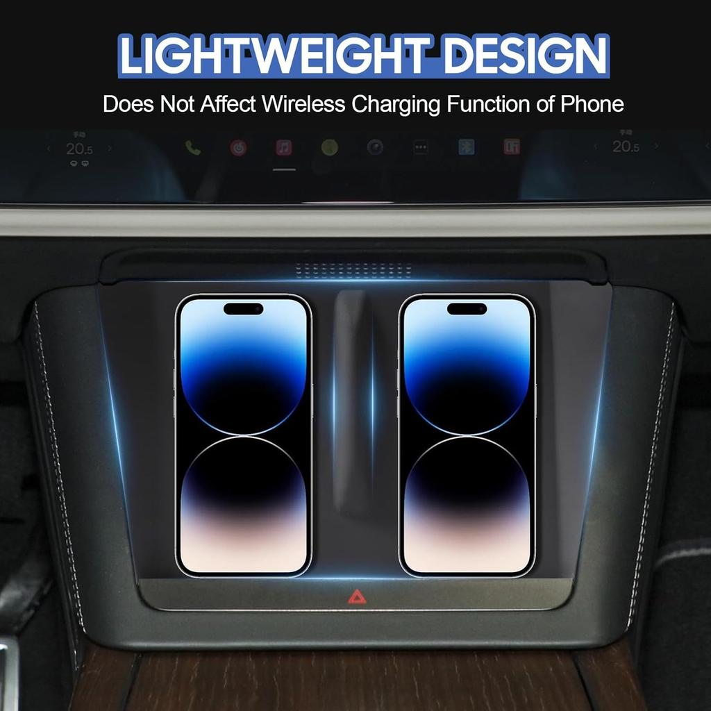 Wireless Charging Pad For Tesla Model S X Plaid Accessories 2025 2025 2025 Center Console Organizer Phone Silicone Charger Mat