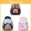 Cartoon Kids Backpack For Preschoolers With Breathable Nylon And Cushion Straps For School Use