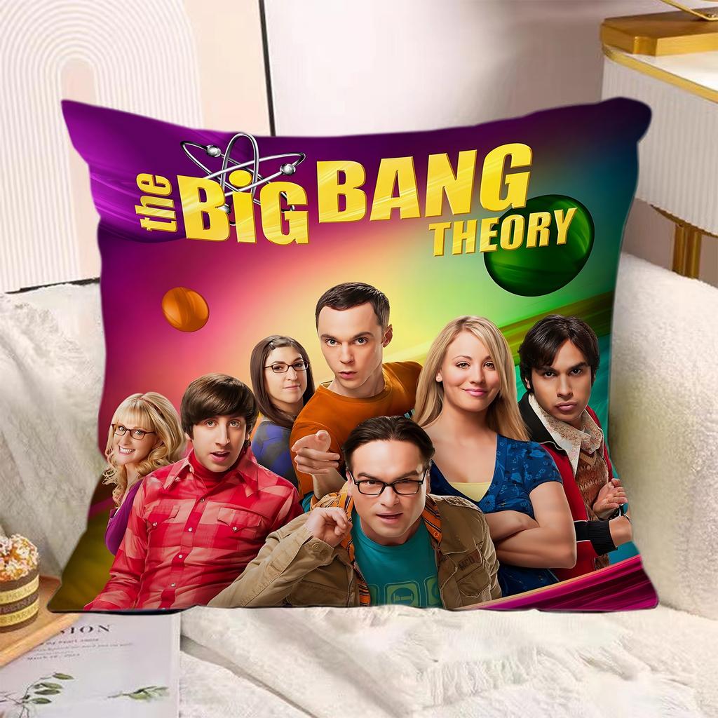 TV Series Pillow Covers Cartoon Sofa Decorative Home Doublesided Printing Short Plush Cushion The Bigs BBang Theorys Cover
